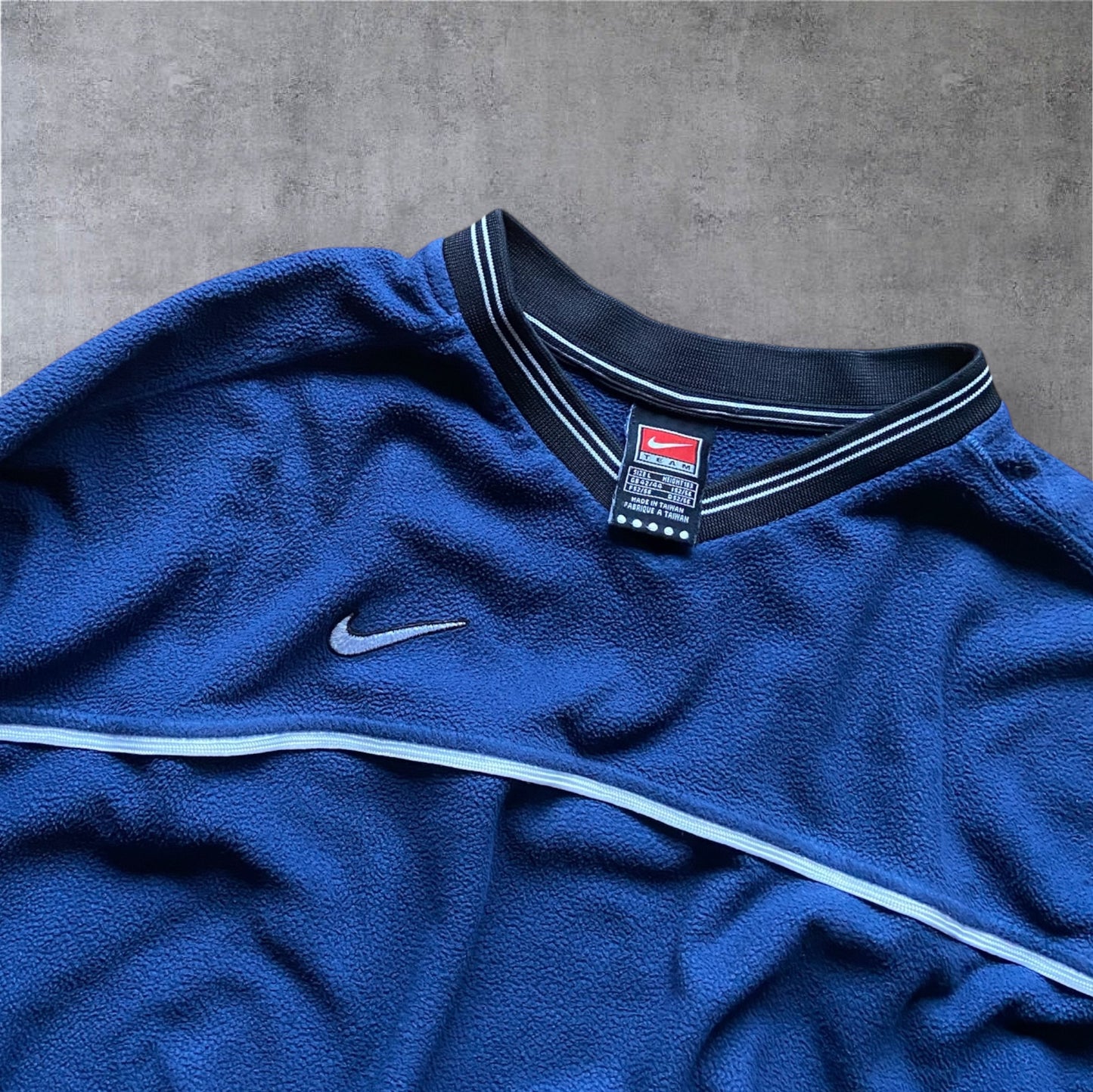 VINTAGE Nike 90s Premier Sweater - Navy Blue - Gr. M