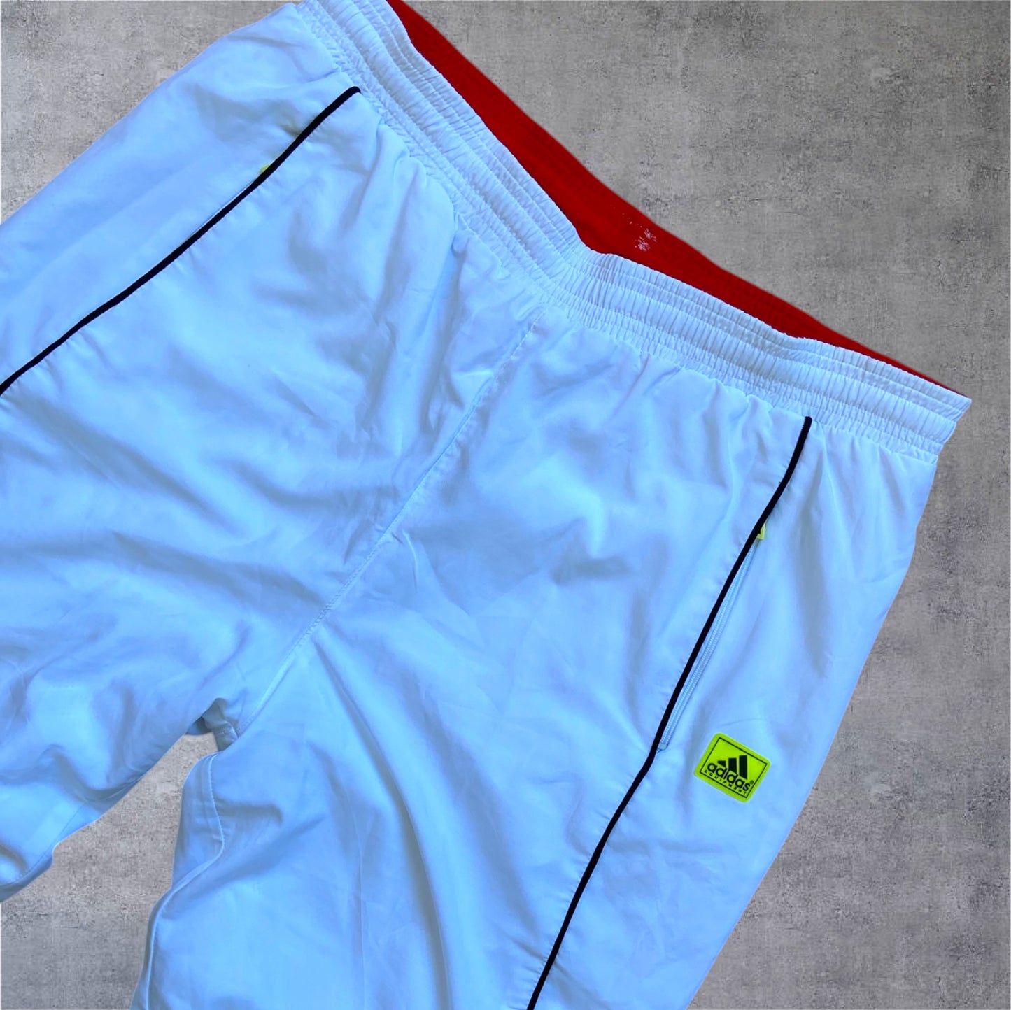 VINTAGE 90s Adidas Equipment (EQT) Tracksuit – Full Set – Weiß/Rot – Damen Gr. S