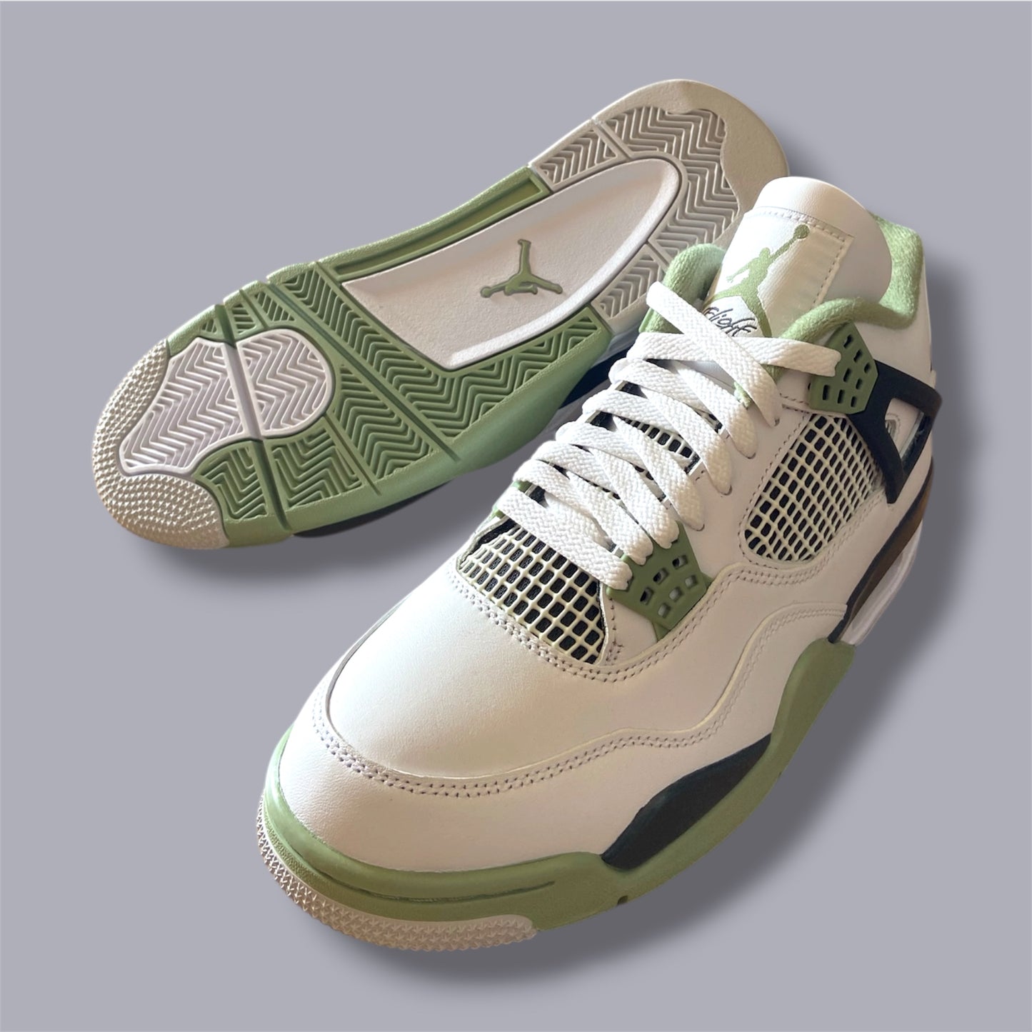Nike Air Jordan 4 Retro „Seafoam“ (Oil Green) – EU 43 / US 11 (W)