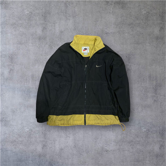 VINTAGE Nike 90s Jacket - Black/Yellow - Gr. M