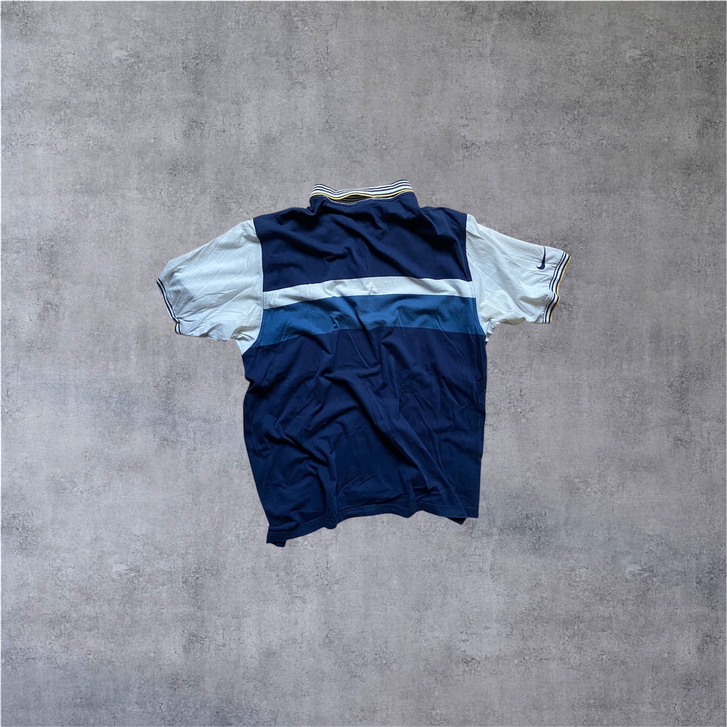 VINTAGE Nike 90s Polo Golf - Navy Blue/ White - Gr. L