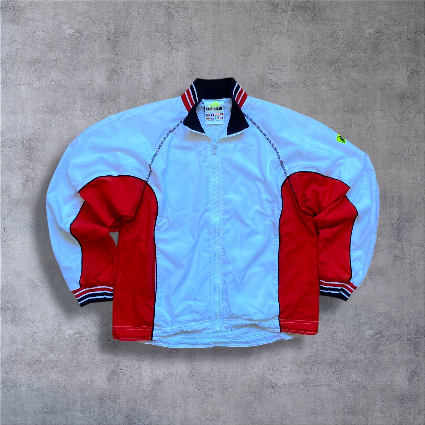 VINTAGE 90s Adidas Equipment (EQT) Tracksuit – Full Set – Weiß/Rot – Damen Gr. S