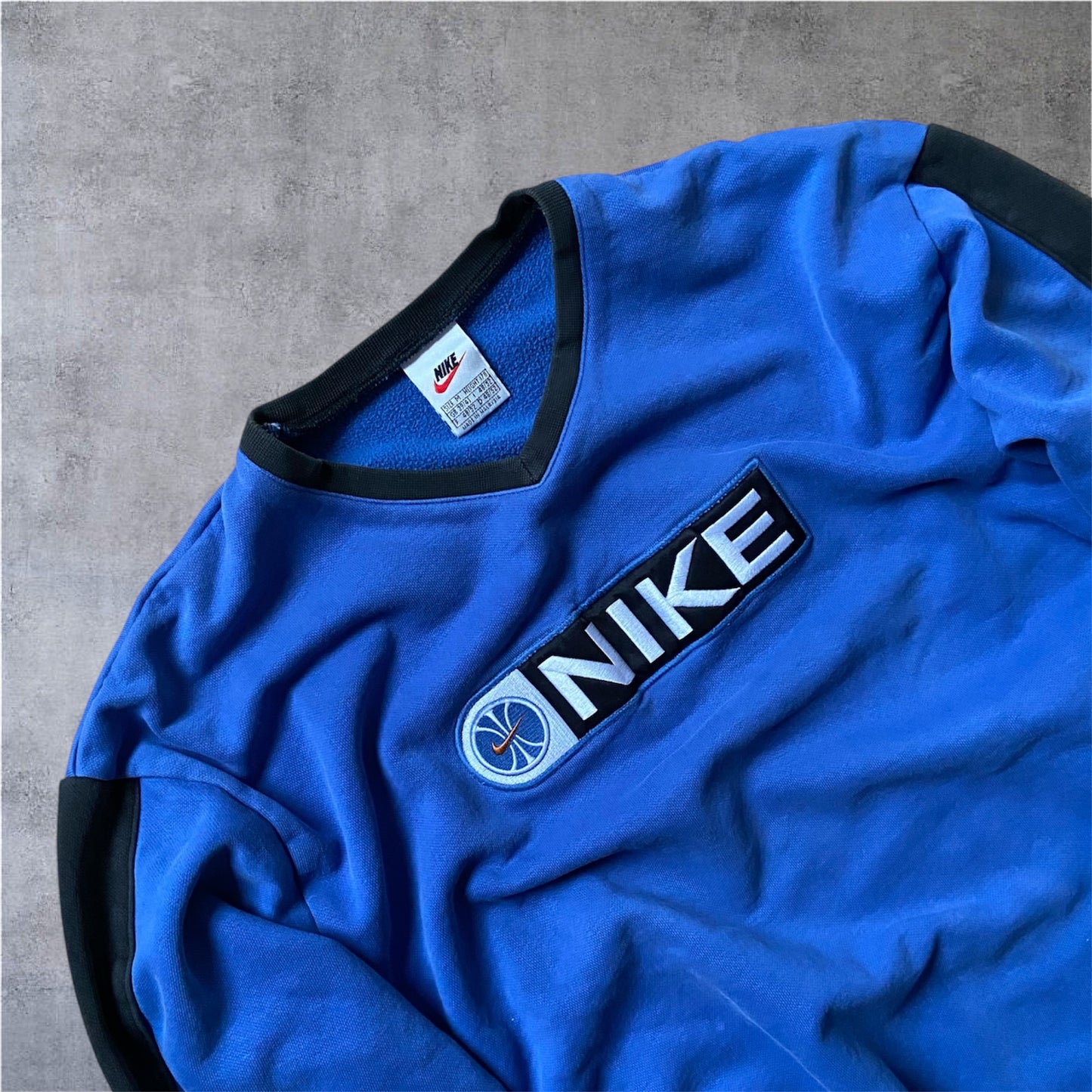 VINTAGE Nike 90s Basketball – White Tag – Königsblau/Navy – Gr. M