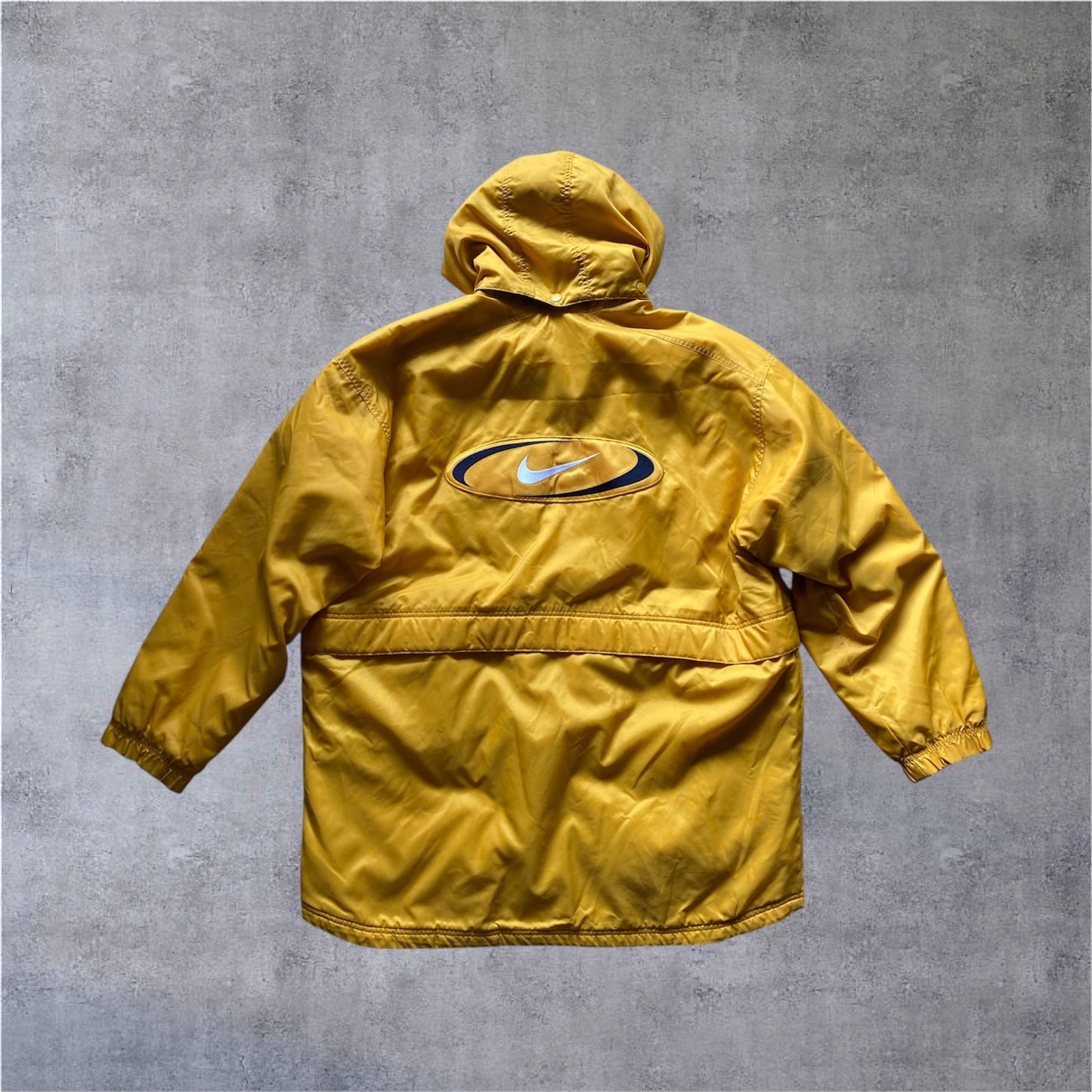 VINTAGE Nike 90s PARKA - Yellow - WHITE TAG - Gr. XL