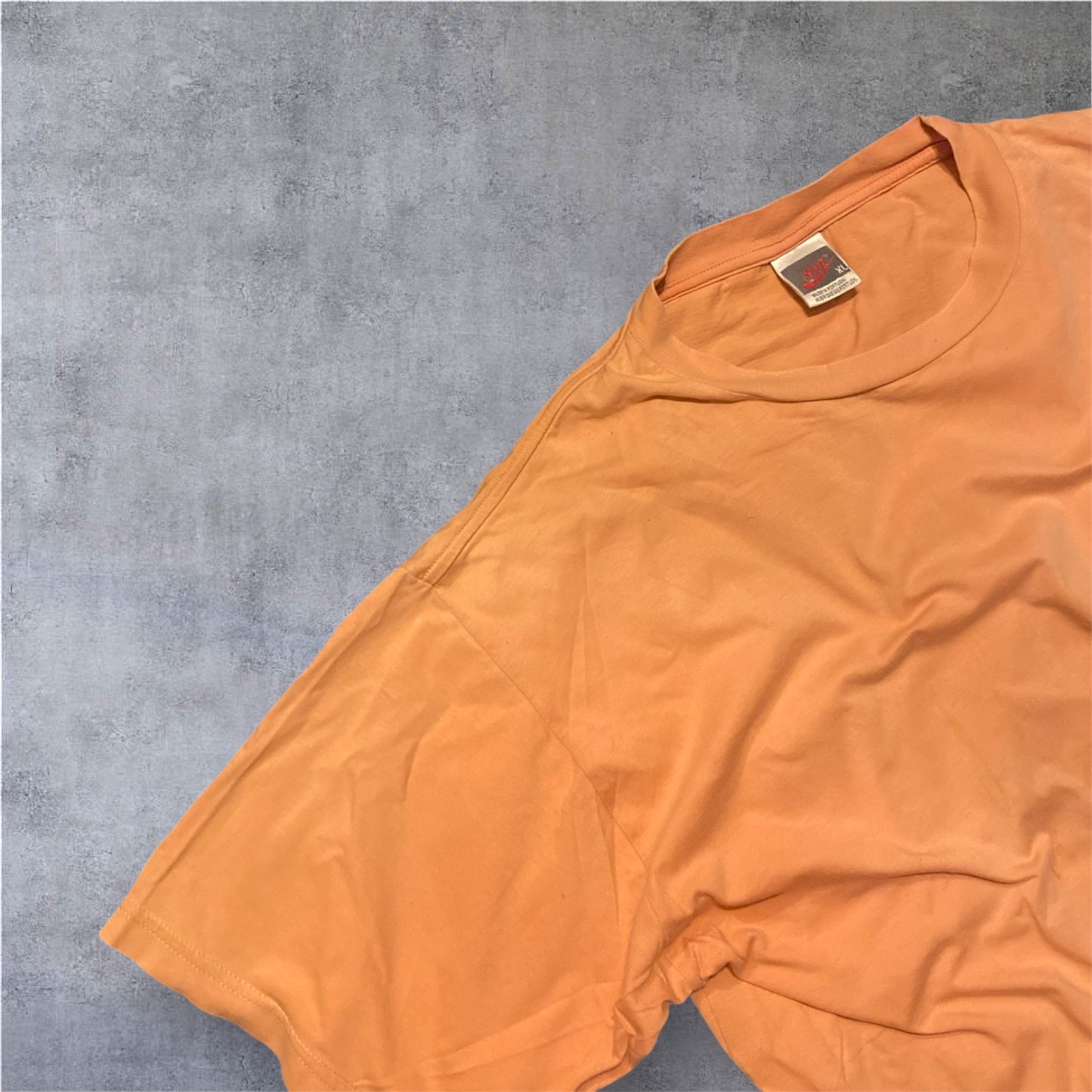 VINTAGE Nike 90s Shirt - Orange - Gr. XL