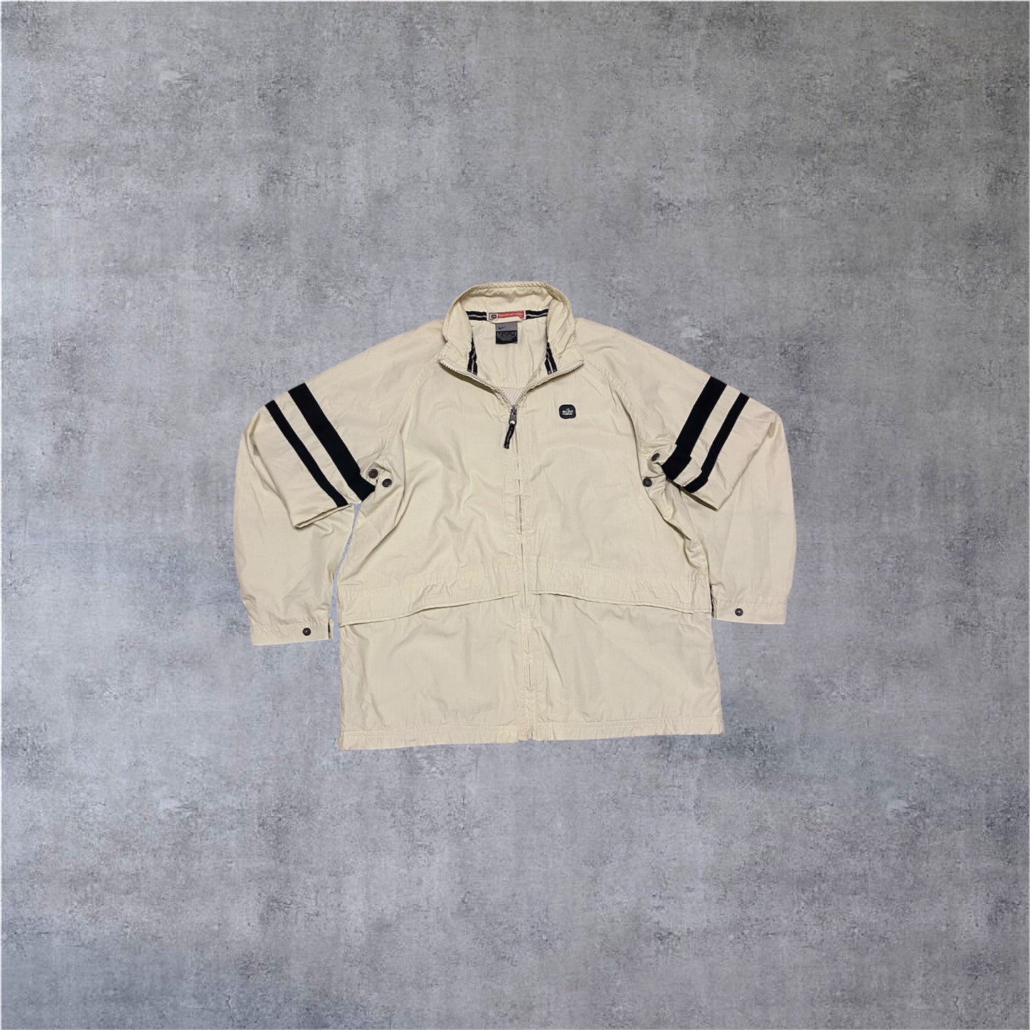 VINTAGE Nike 2000s Windbreaker - Creme - Gr. S