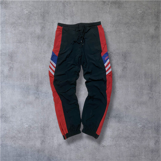 VINTAGE Adidas Trackpants – 90s Colorblocking – Navy / Rot / Blau – Gr. S