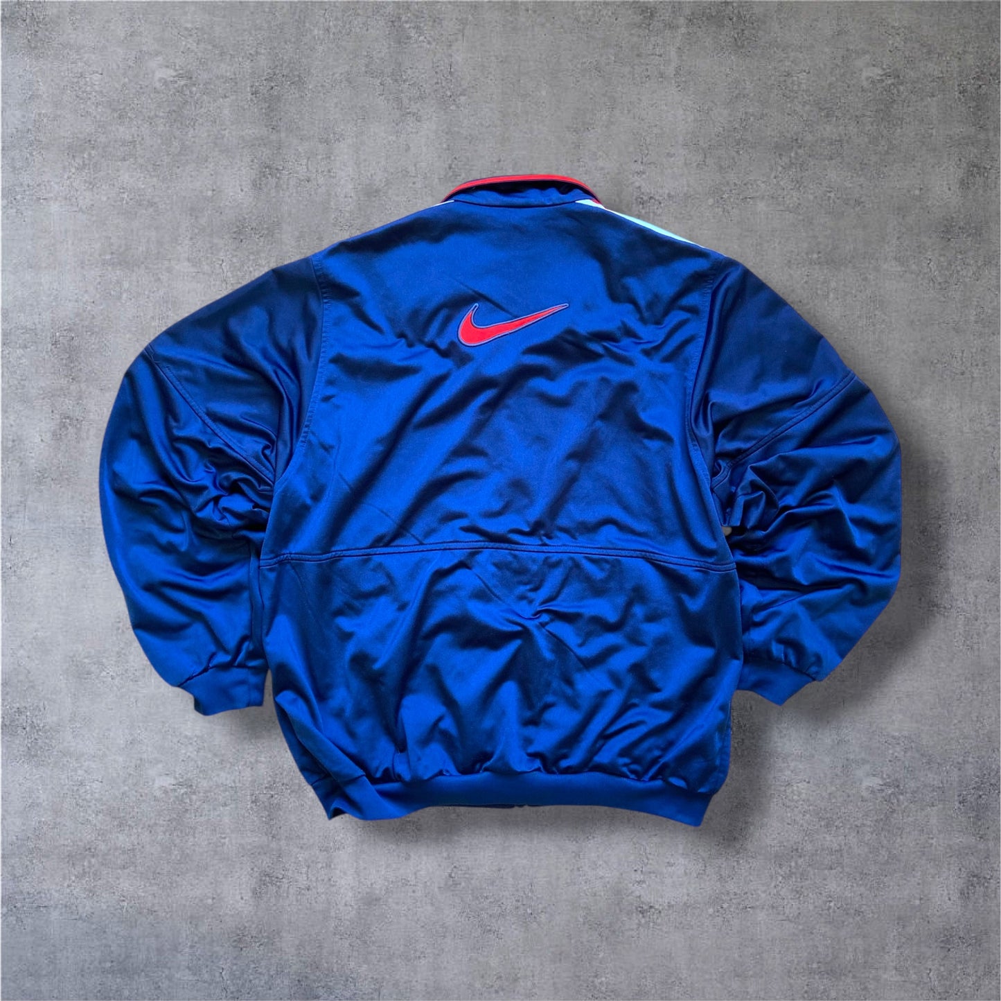 VINTAGE 90s Nike "Just Do It" Full Tracksuit – Gr. L – Navy/Red/White
