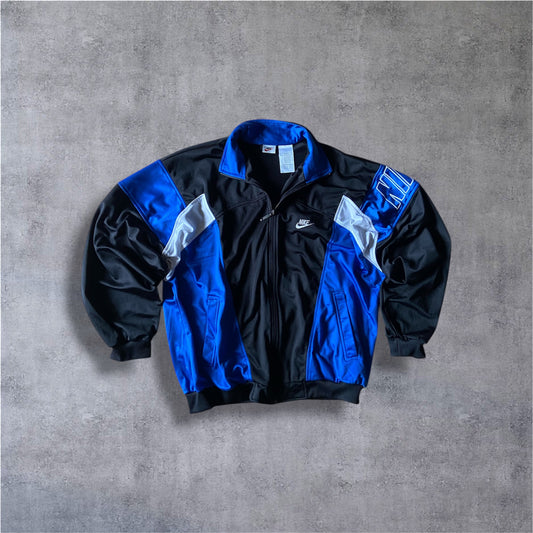 VINTAGE Nike 90s ARCHIVE Trackjacket – White Tag – Big Logo Sleeve – Gr. L