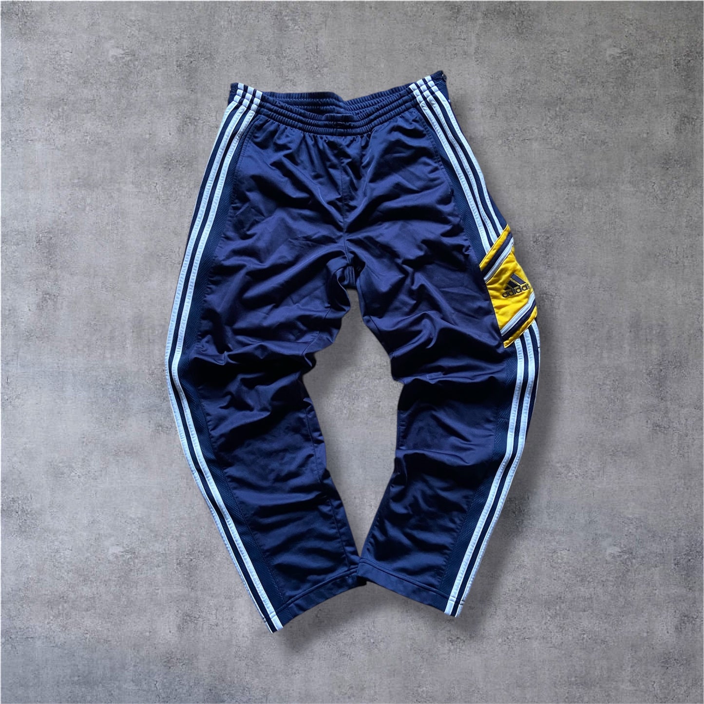 VINTAGE Adidas 90s Salomon AG Transformer Tracksuit – Navy / White / Yellow – Gr. M