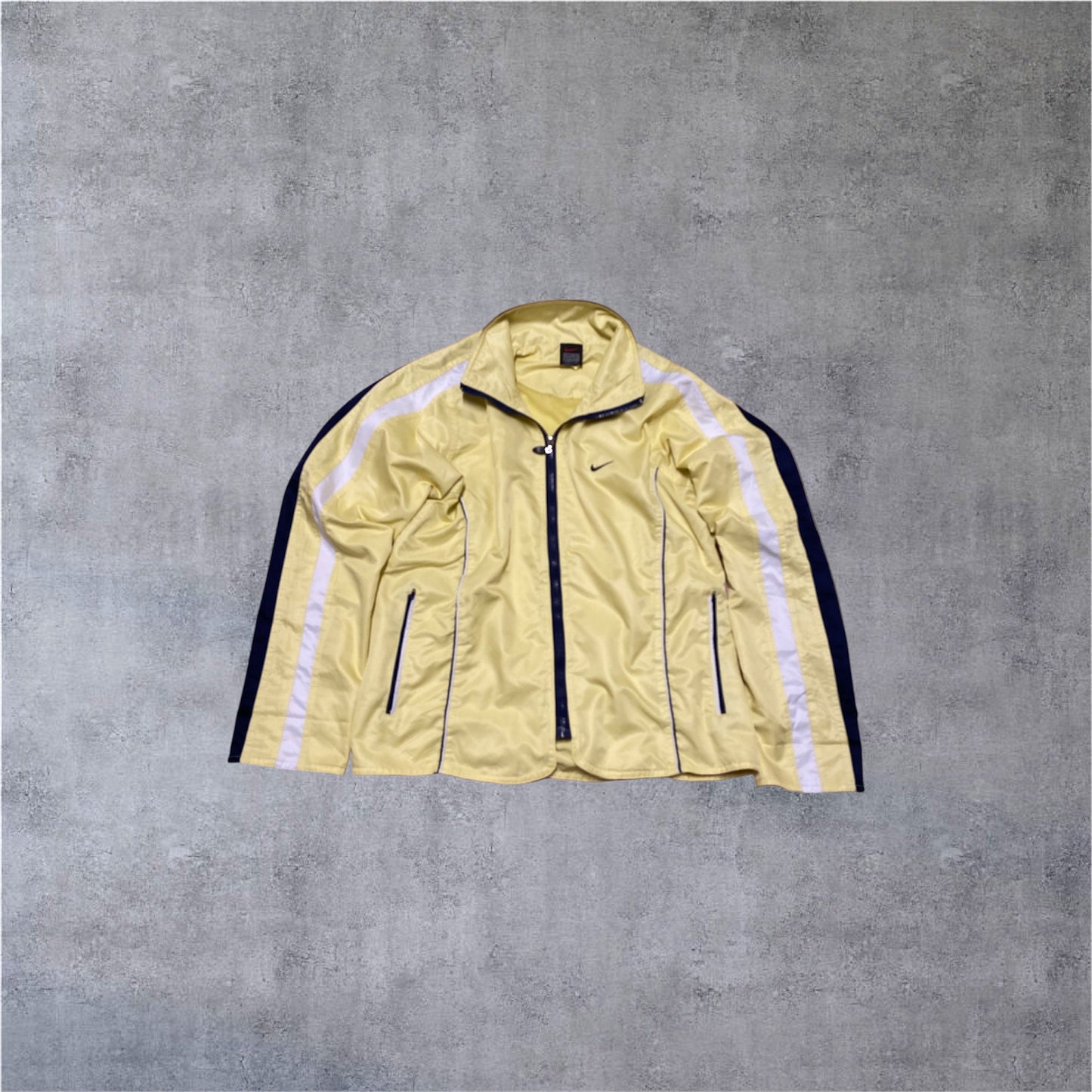 VINTAGE Nike 90s Tracksuit - Yellow/Navy - (W) Gr. XL