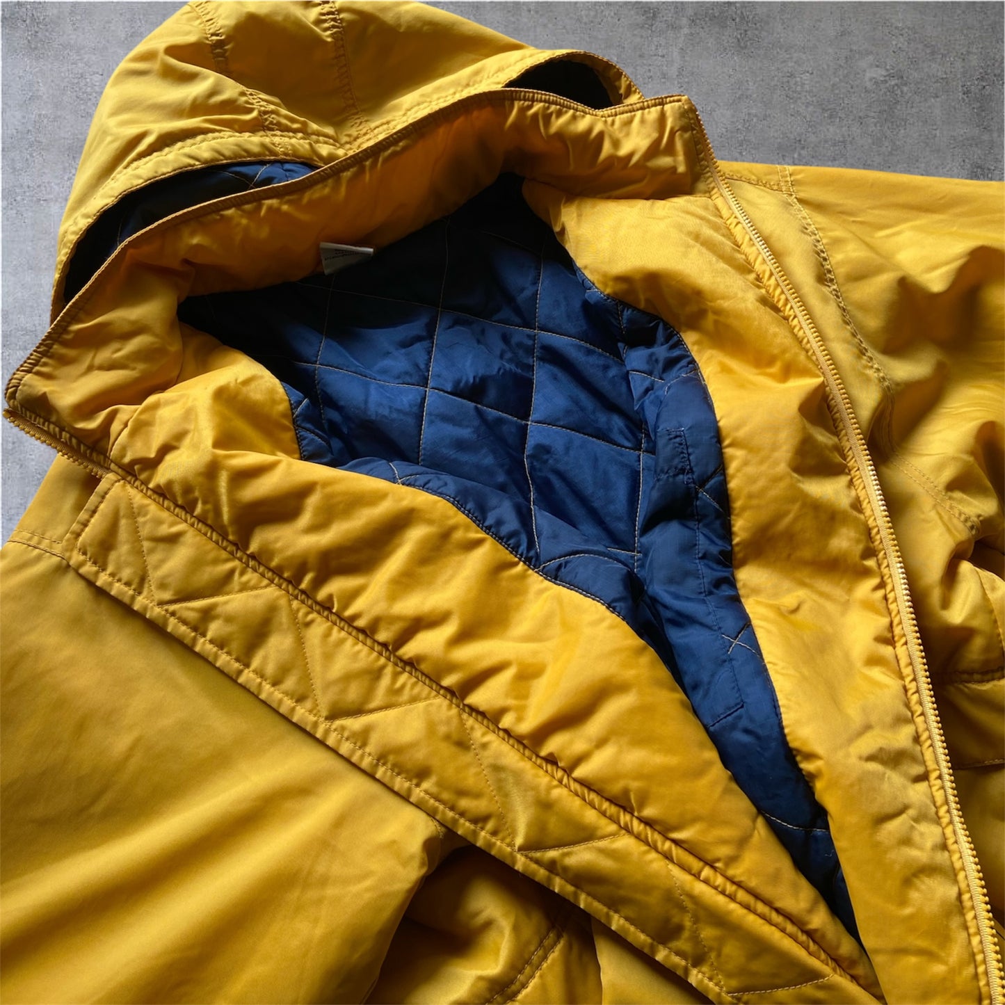 VINTAGE Nike 90s PARKA - Yellow - WHITE TAG - Gr. XL