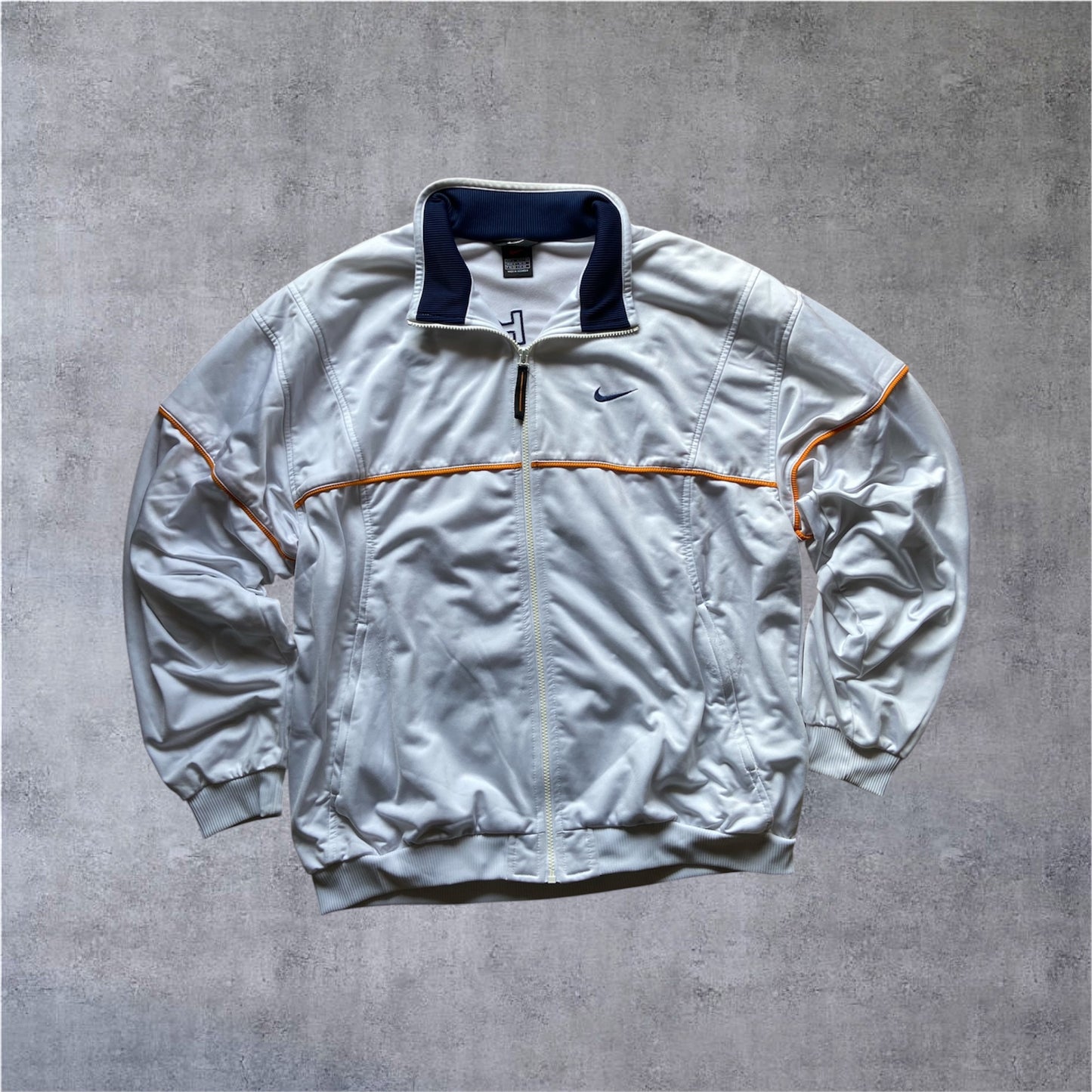 VINTAGE Nike 90s TRACKSUIT – WHITE & NAVY - Gr. XL
