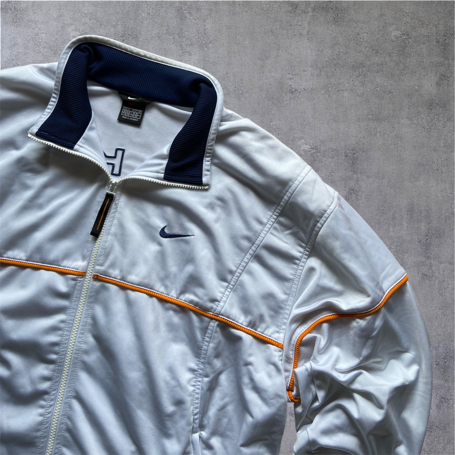 VINTAGE Nike 90s TRACKSUIT – WHITE & NAVY - Gr. XL