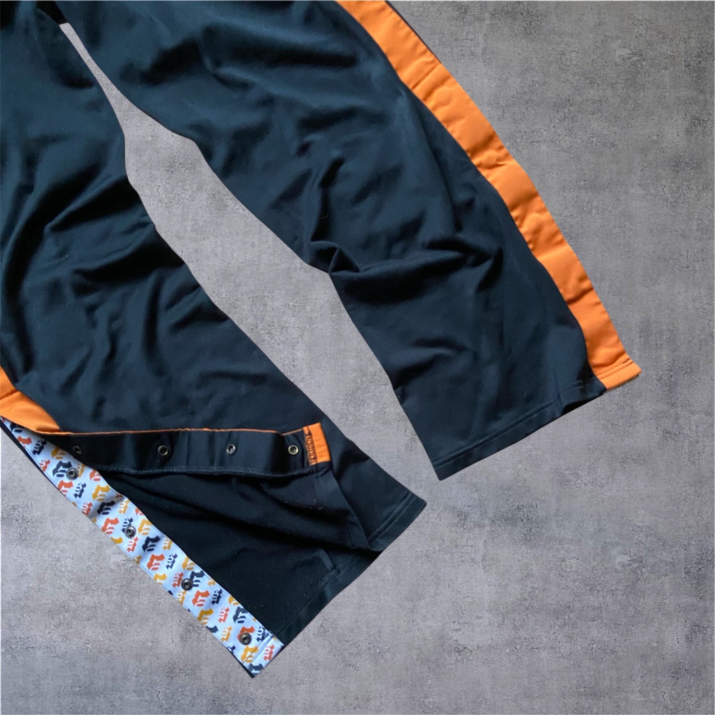 VINTAGE Nike 2000s Trackpants R10 Ronaldinho - Black/Yellow - Gr. M