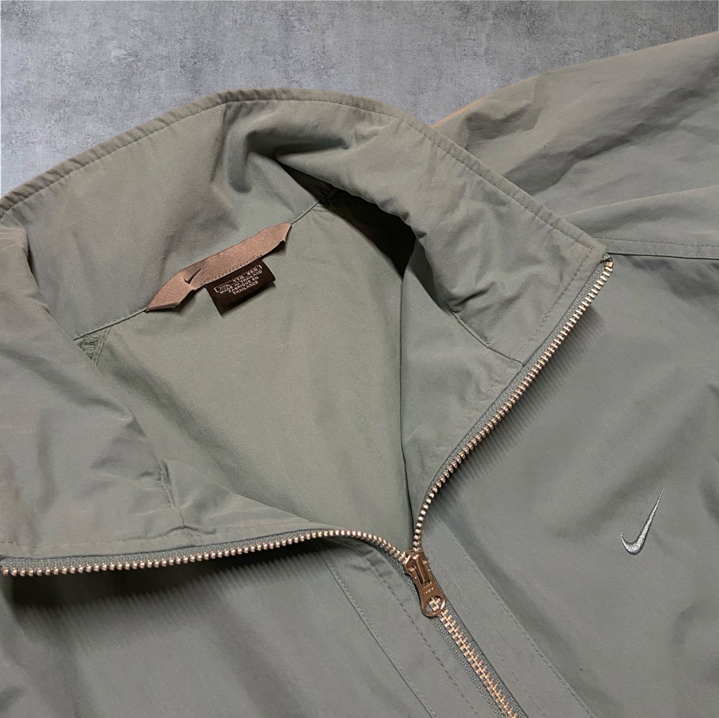 VINTAGE Nike Anorak – Huge Pocket – Salbei/Teal – Gr. XXL