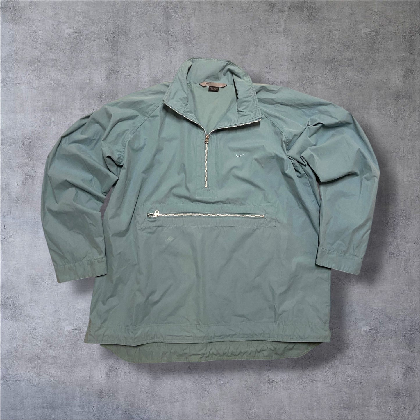 VINTAGE Nike Anorak – Huge Pocket – Salbei/Teal – Gr. XXL