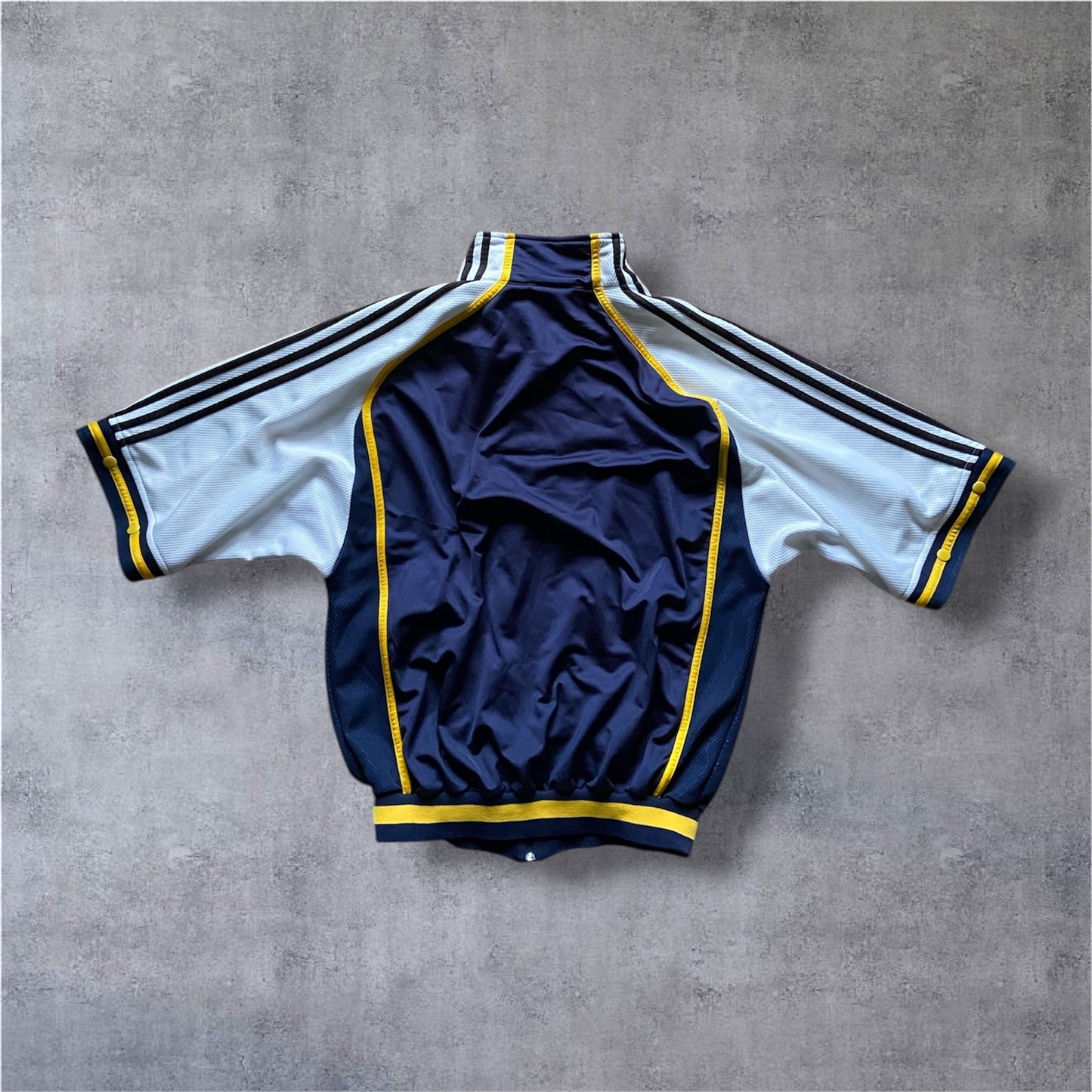 VINTAGE Adidas 90s Salomon AG Transformer Tracksuit – Navy / White / Yellow – Gr. M
