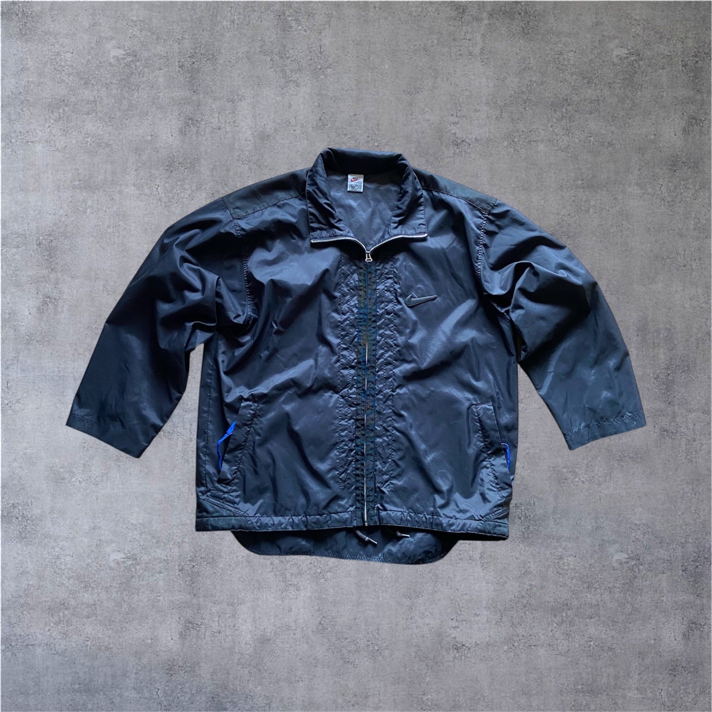 VINTAGE Nike 90s 2-IN-1 SYSTEM JACKET - Black/Blue – Gr. XL