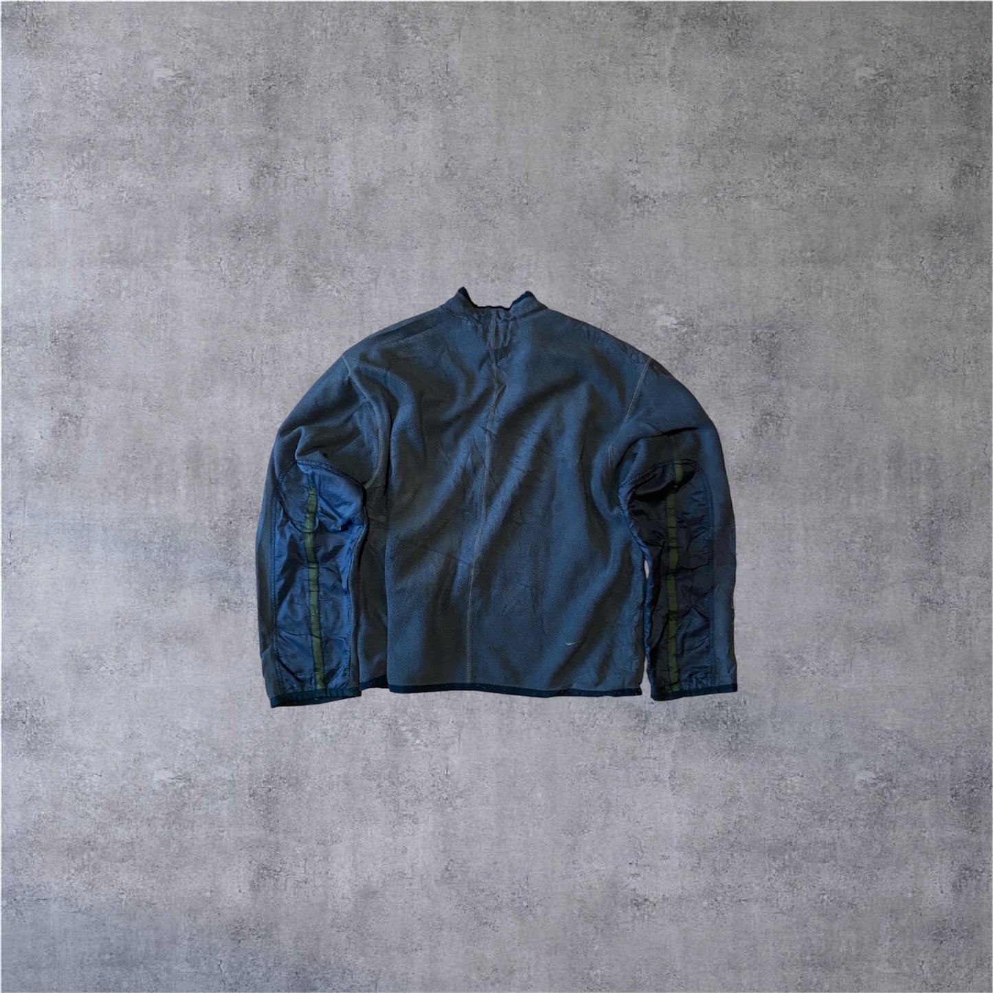VINTAGE Nike 90s ACG 1/4 ZIP Sweater - Grey/Olive - Gr. S