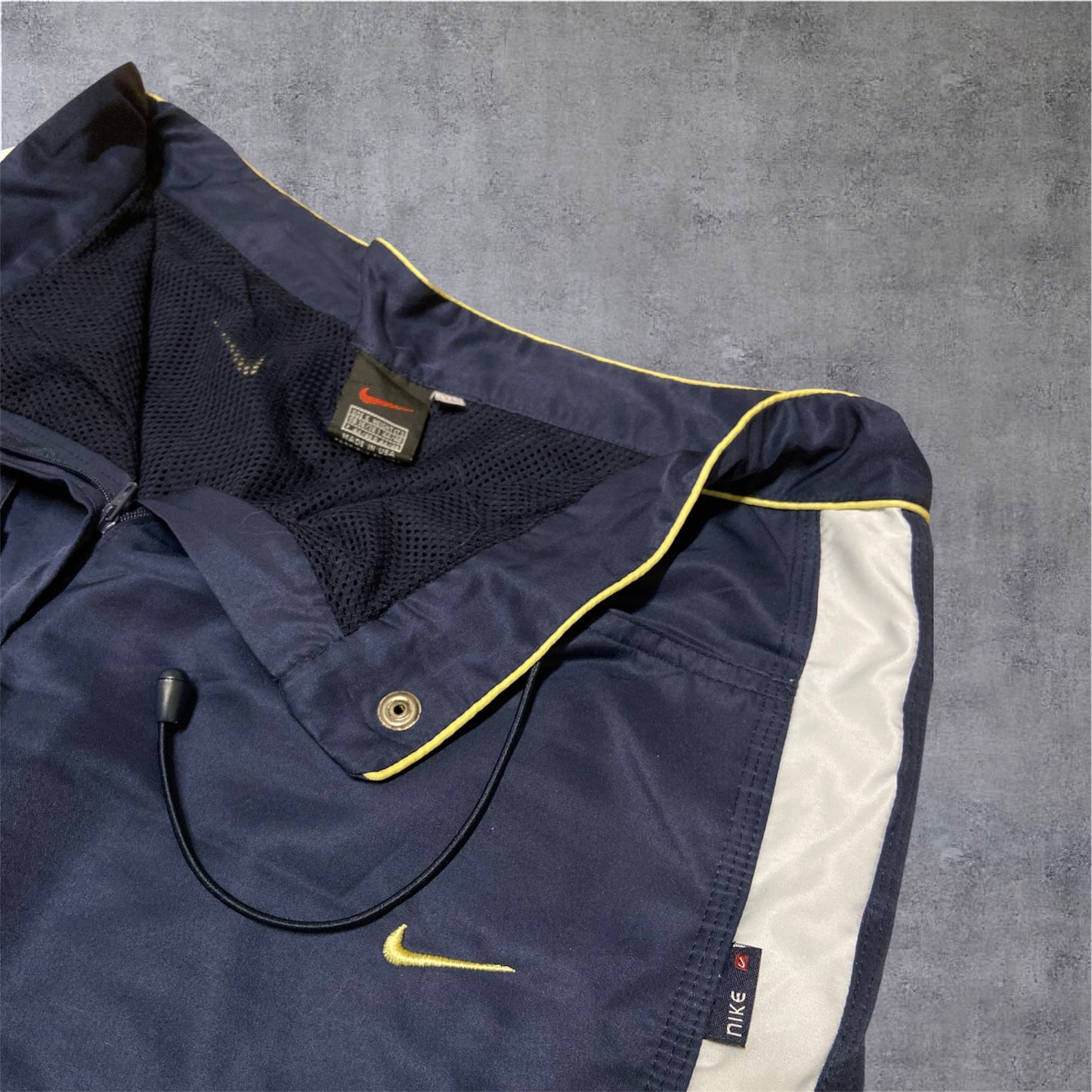 VINTAGE Nike 90s Tracksuit - Yellow/Navy - (W) Gr. XL