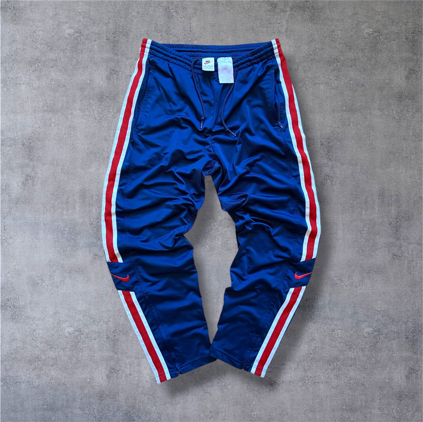 VINTAGE 90s Nike "Just Do It" Full Tracksuit – Gr. L – Navy/Red/White