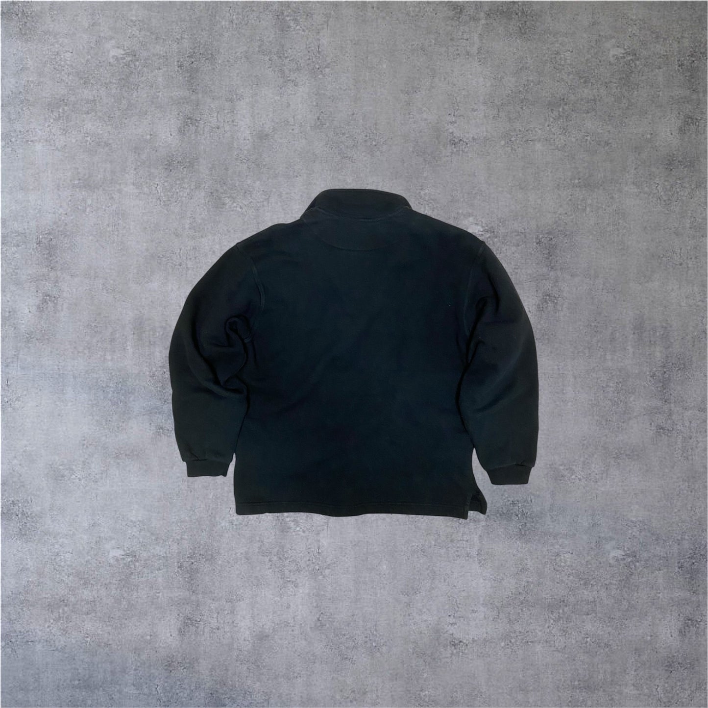 VINTAGE Nike 90s 1/4 ZIP Sweater - Black - Gr. S