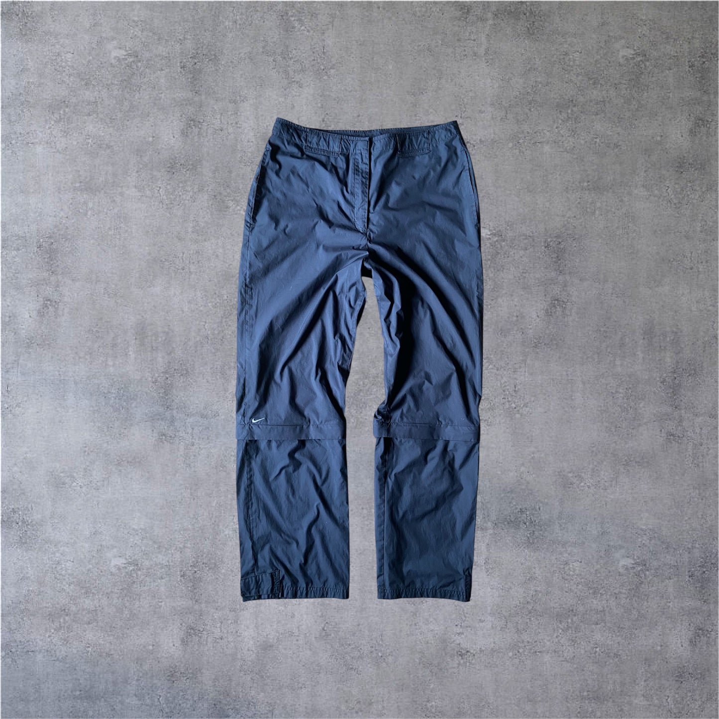 VINTAGE Nike 2000s ZIP Trackpants - Black - Gr. M