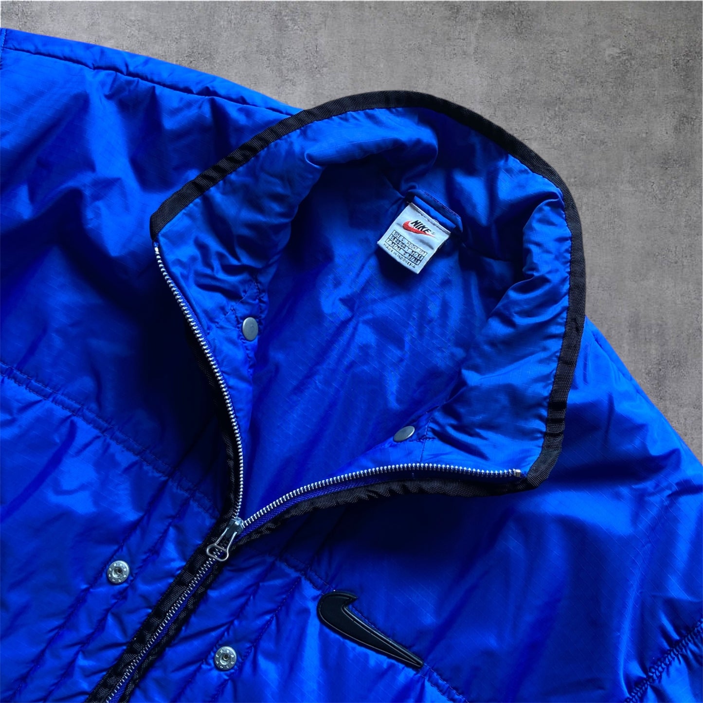 VINTAGE Nike 90s 2-IN-1 SYSTEM JACKET - Black/Blue – Gr. XL