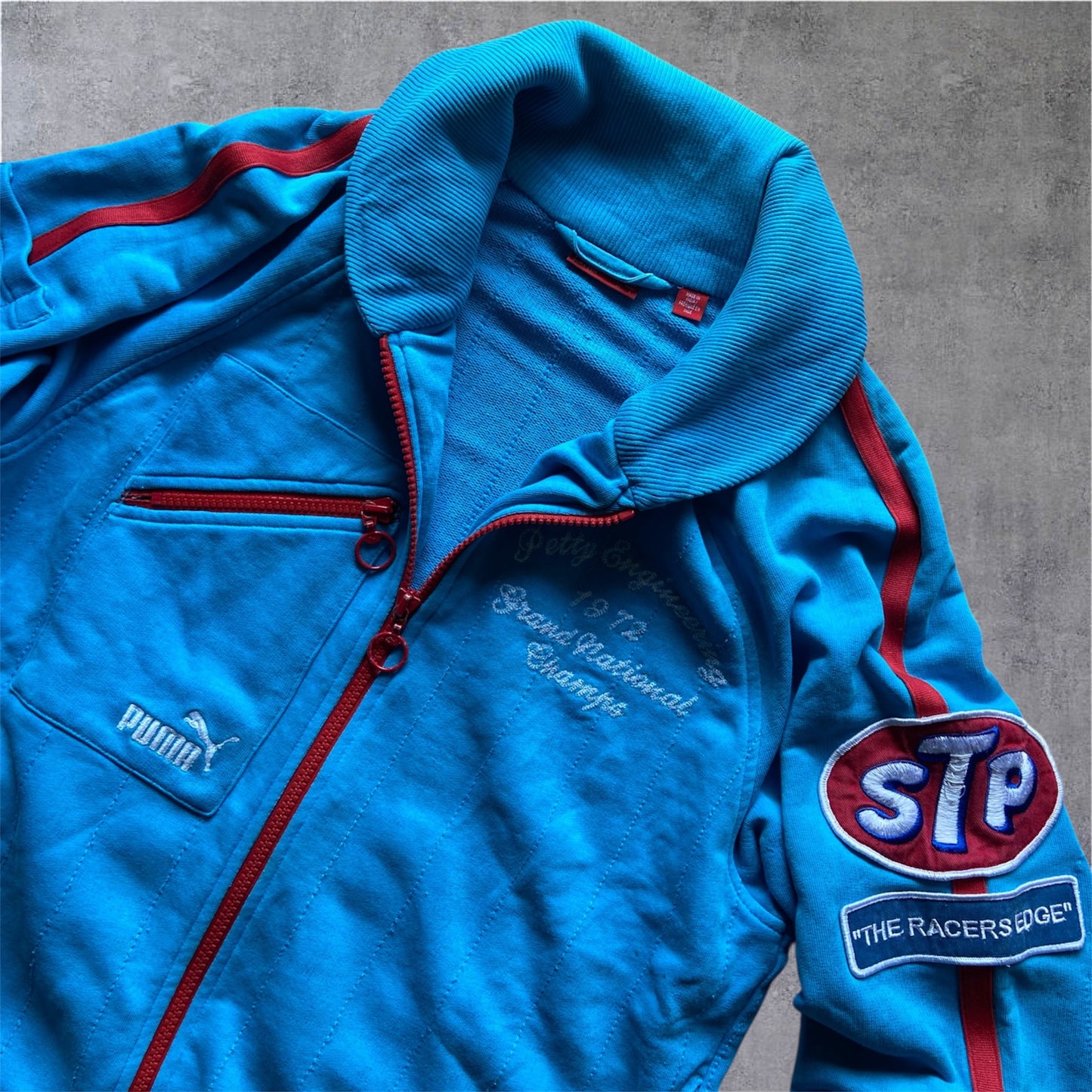 VINTAGE Puma x Petty Engineering 1972 Track Jacket – STP Racing – Gr. M
