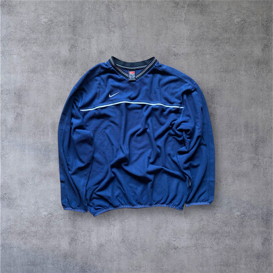 VINTAGE Nike 90s Premier Sweater - Navy Blue - Gr. M