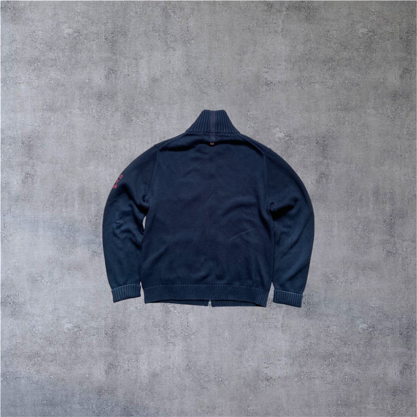 VINTAGE Polo Jeans Co. Ralph Lauren Strickjacke – 100% Baumwolle – Navy – Gr. M