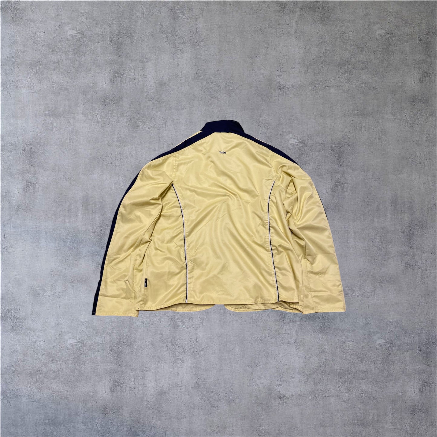 VINTAGE Nike 90s Tracksuit - Yellow/Navy - (W) Gr. XL