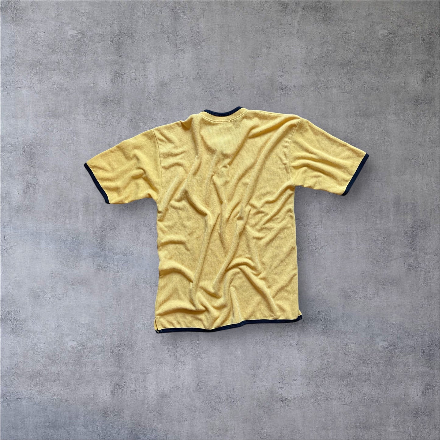 VINTAGE Nike Polo 90s Airliner Tag - Yellow - Gr. L
