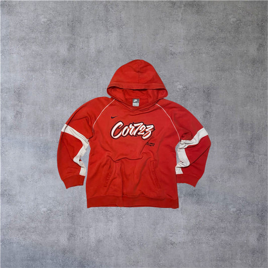 VINTAGE Nike 2000s Cortez Kids Hoodie - Red/White - Gr. L