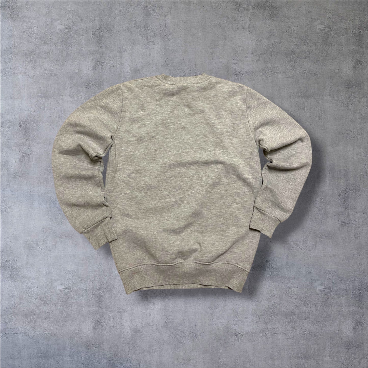 VINTAGE Starter Black Label Sweater – Big Logo Print – Grau/Gelb – Gr. S