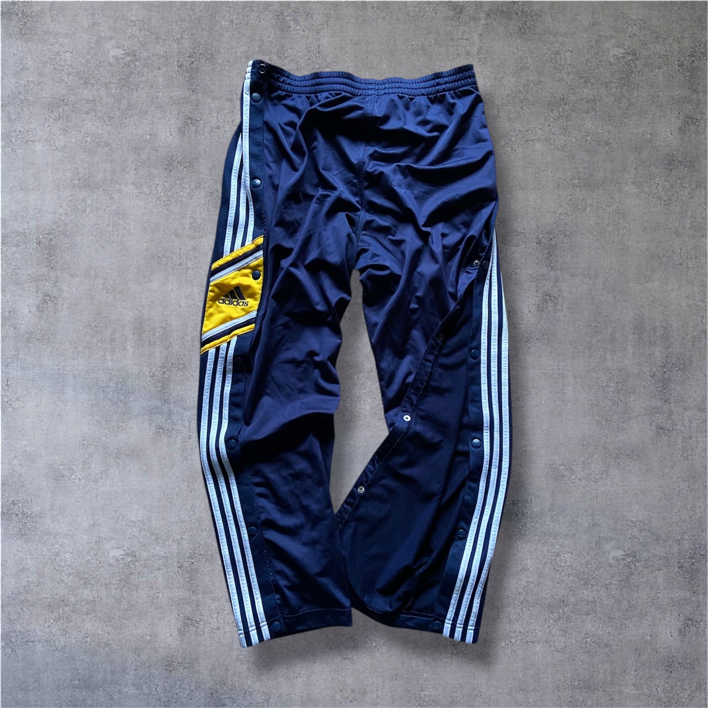 VINTAGE Adidas 90s Salomon AG Transformer Tracksuit – Navy / White / Yellow – Gr. M