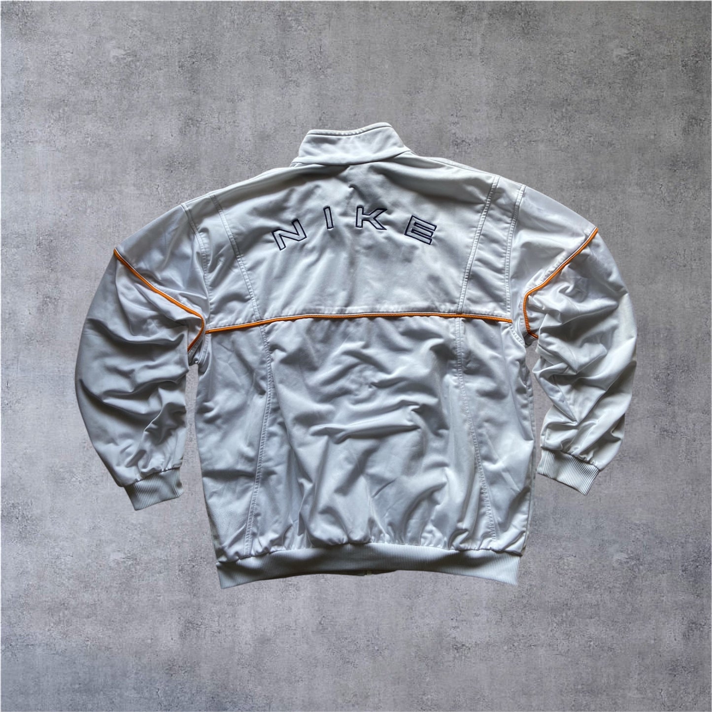 VINTAGE Nike 90s TRACKSUIT – WHITE & NAVY - Gr. XL