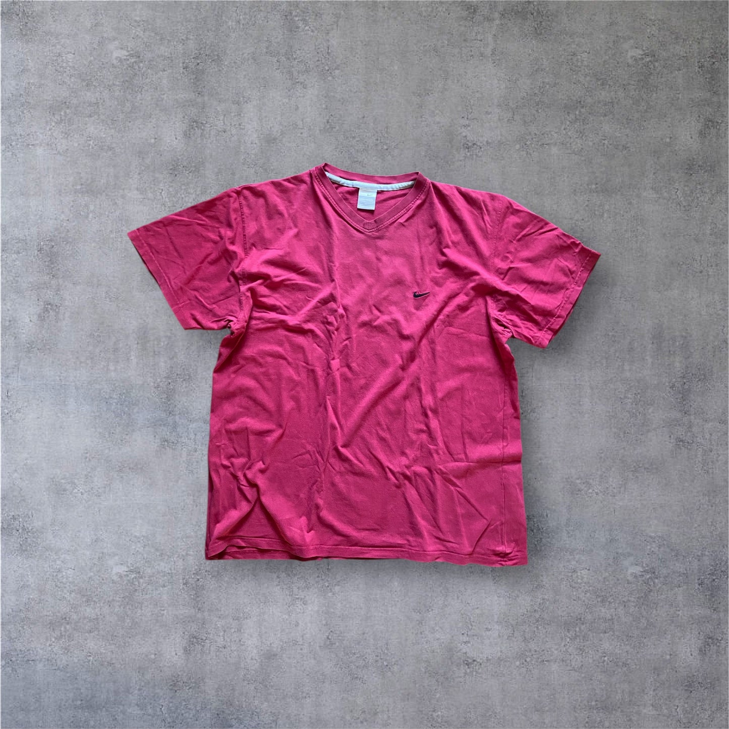 VINTAGE Nike 2000s Vintage Center Swoosh Tee – Magenta/Deep Pink – Silver Tag 00s – XXL
