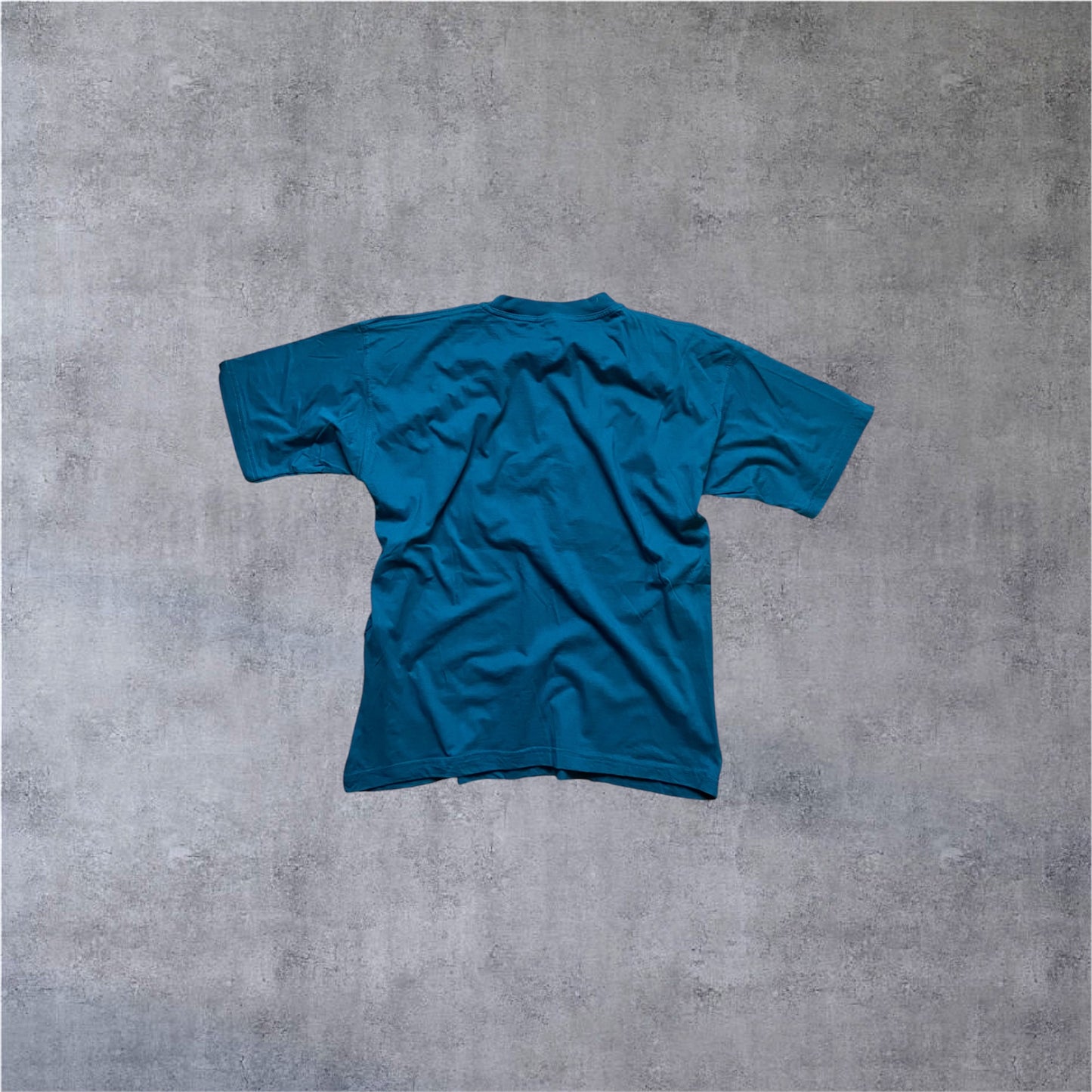VINTAGE Nike 80s/90s "Beaverton, Oregon USA" Tag Tee – Dark Teal – Made in USA – Gr. XL (fits L)