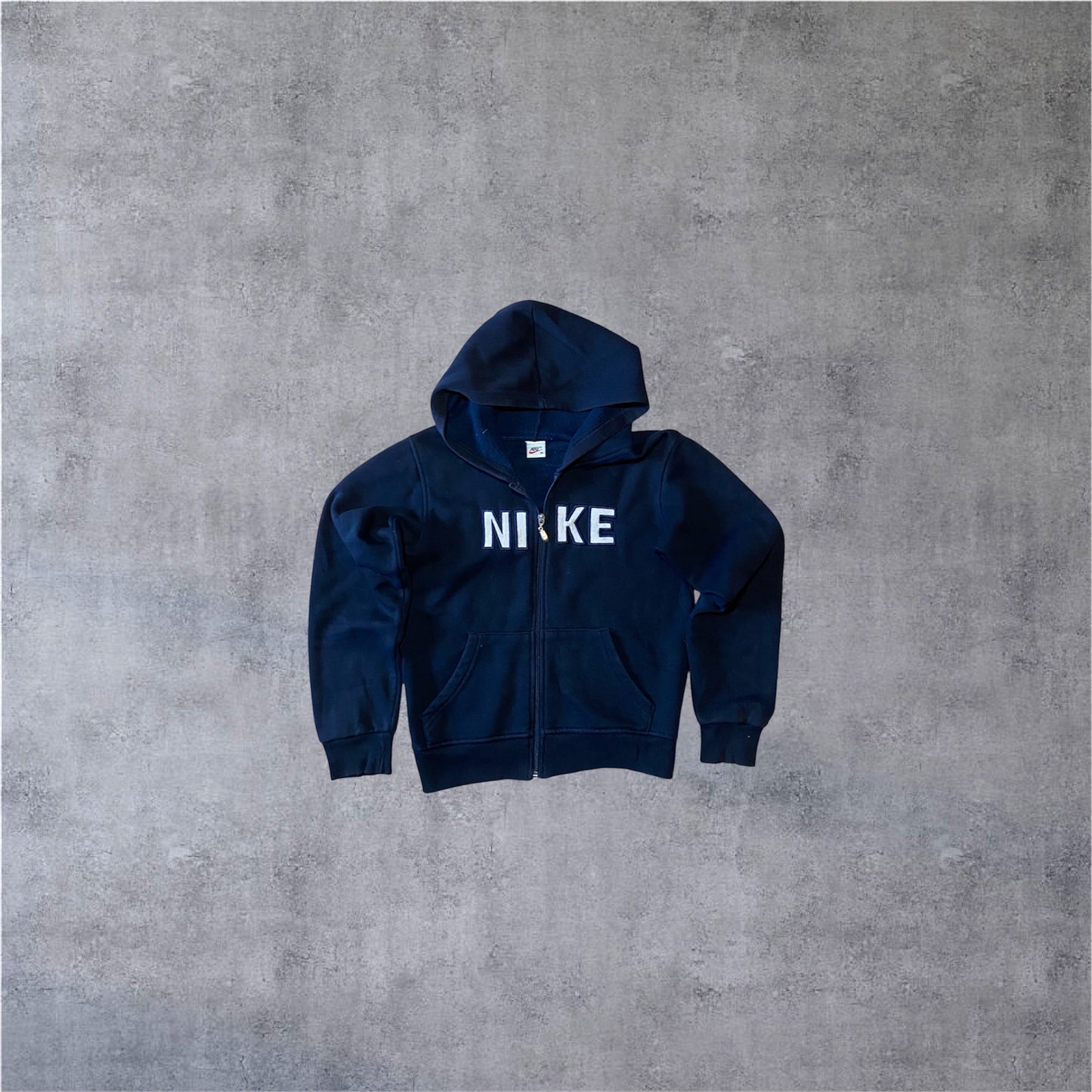 VINTAGE Nike 90s Trackjacket – Black & White – Kids - Gr. M