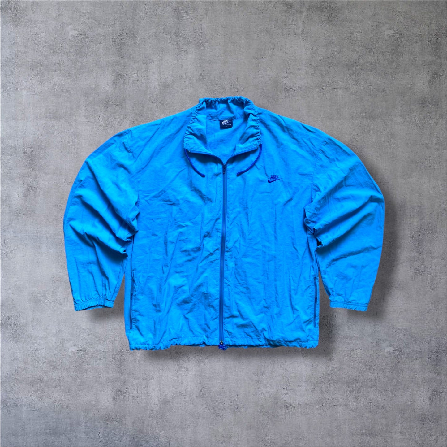 VINTAGE 90s Nike Windbreaker – Blue Tag – Made in Portugal – Hellblau – Gr. XL