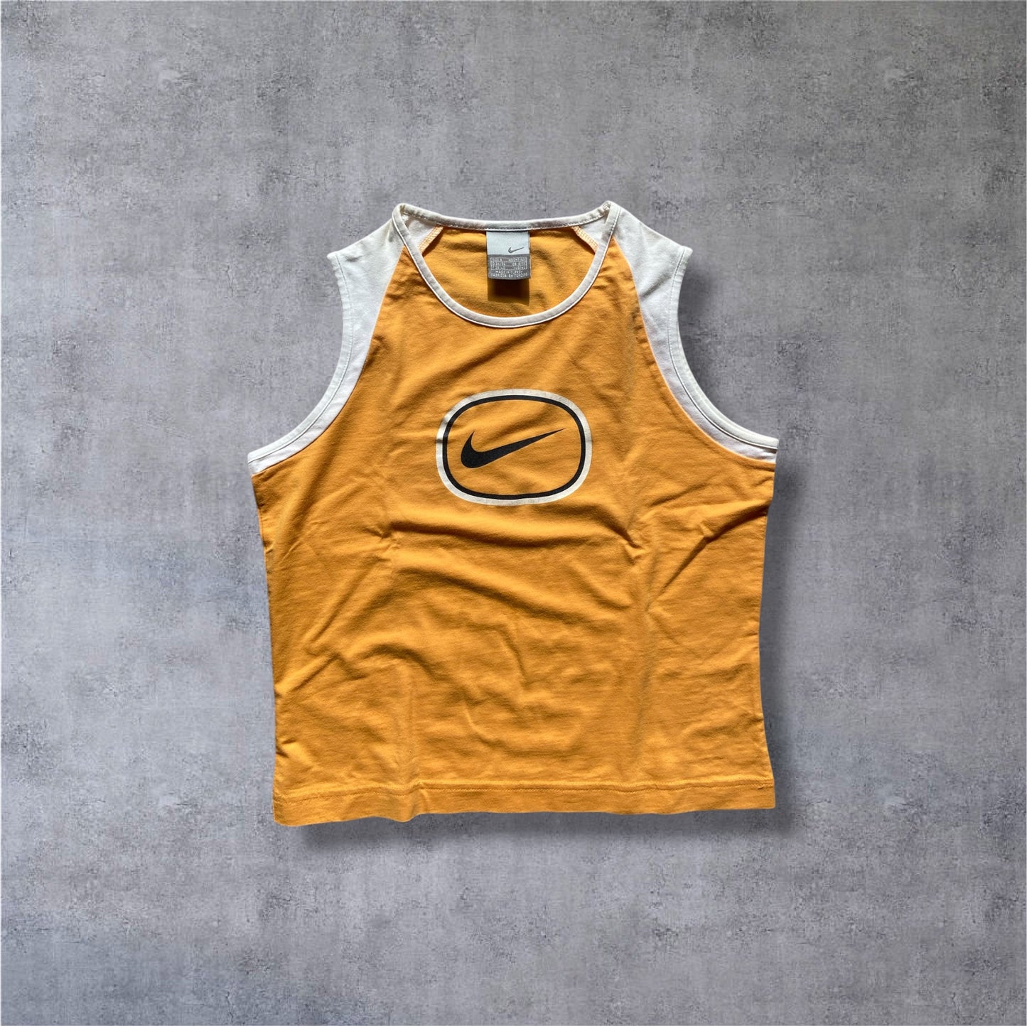 VINTAGE Nike 2000s Kids Top – Silver Tag – Gr. S (153) – Orange/Weiß –  Kids Sportswear