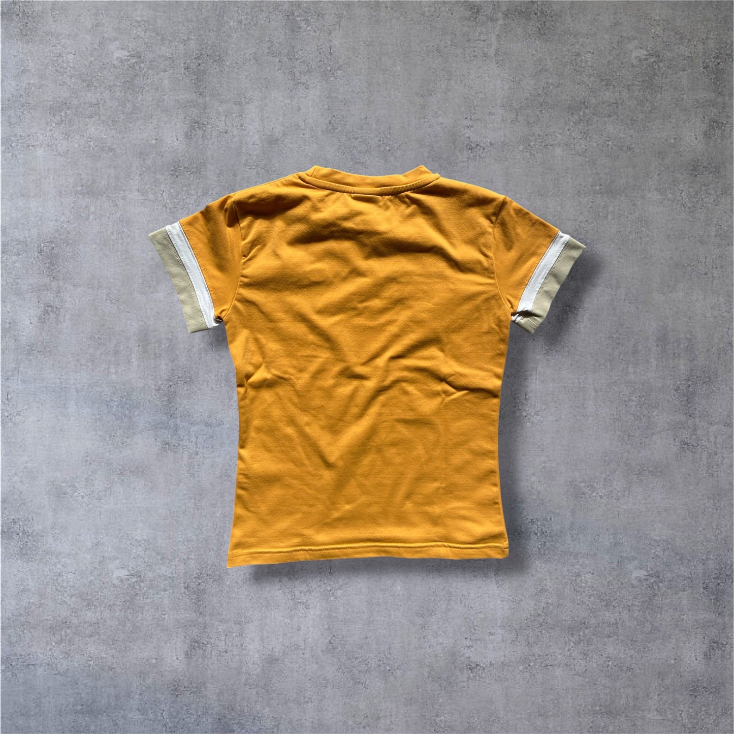 VINTAGE Nike 2000s Silver Tag Shirt – Orange/Beige/Weiß – Gr. S (153) – Kids Sportswear