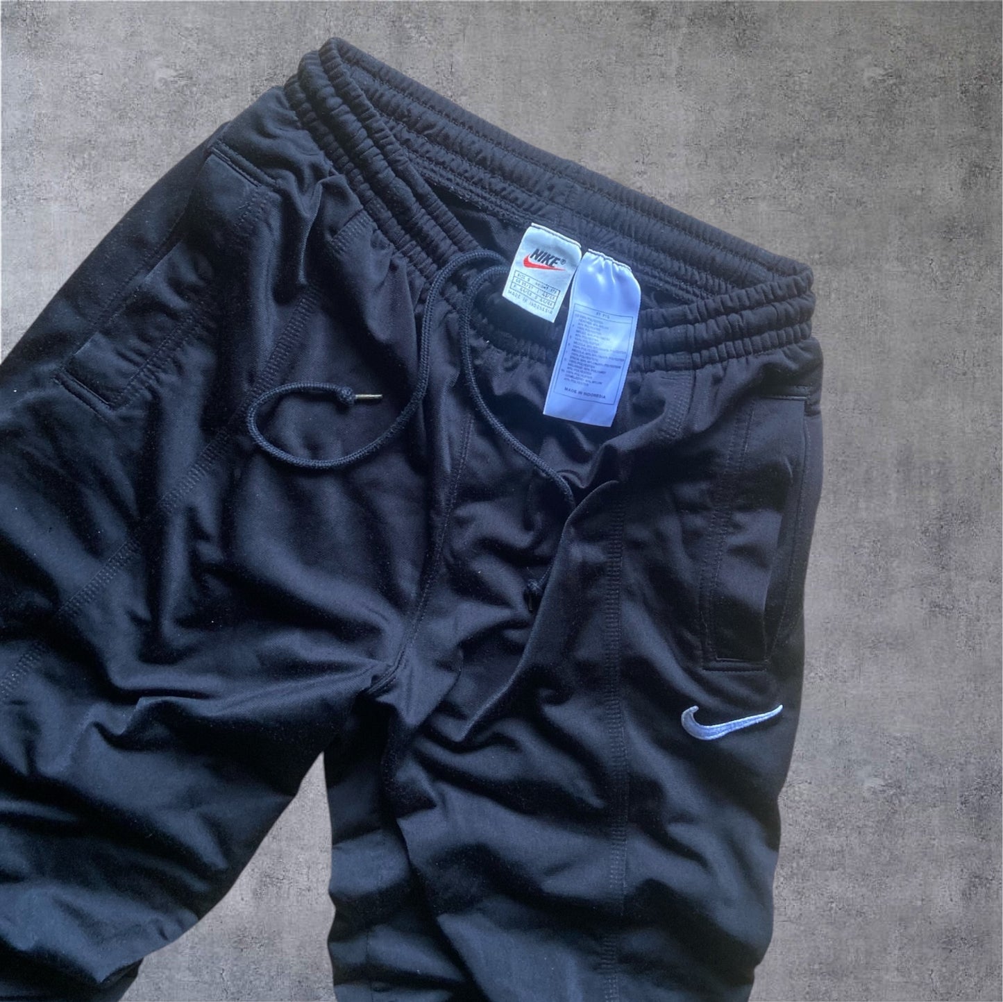 VINTAGE 90s Nike White Tag Tracksuit – Monochrome Grey Scale – Backprint – Gr. S