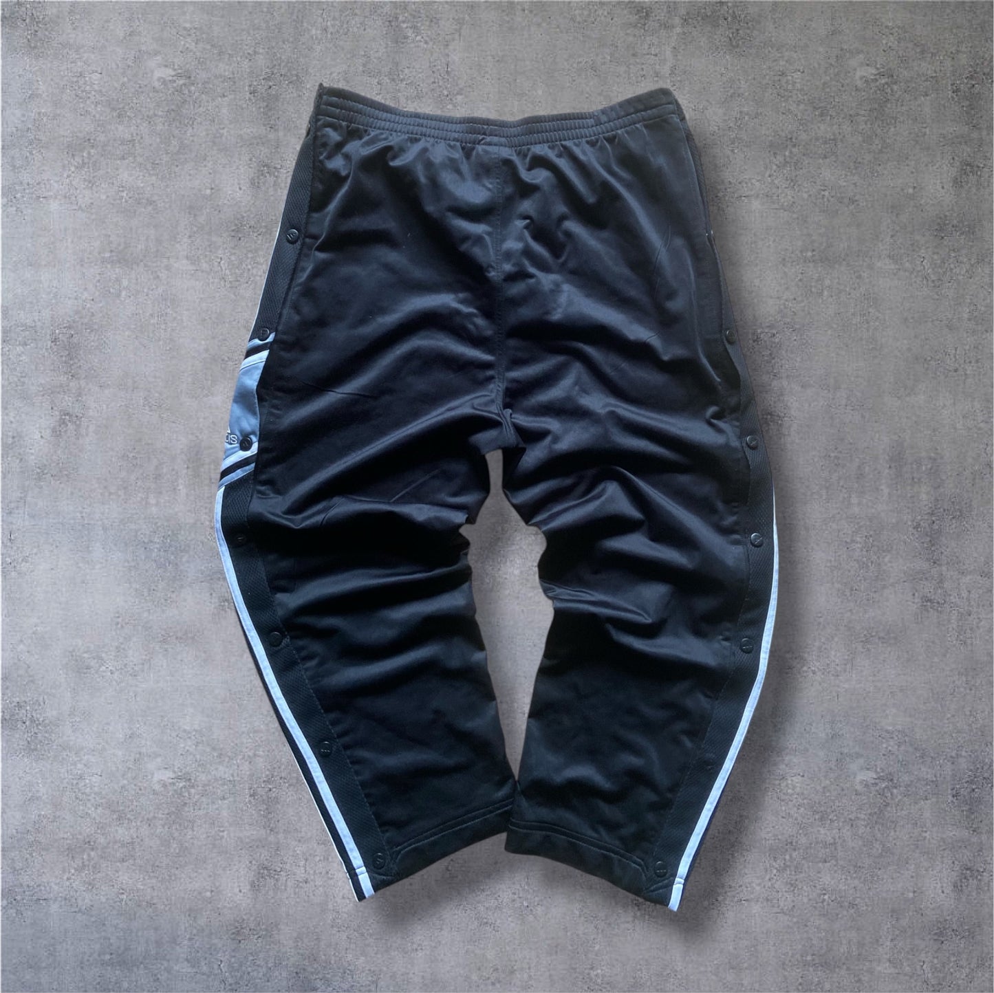 VINTAGE Adidas 90s Transformer Tracksuit – Abknöpfbare Ärmel – Gr. M – Schwarz/Weiß – 2-in-1