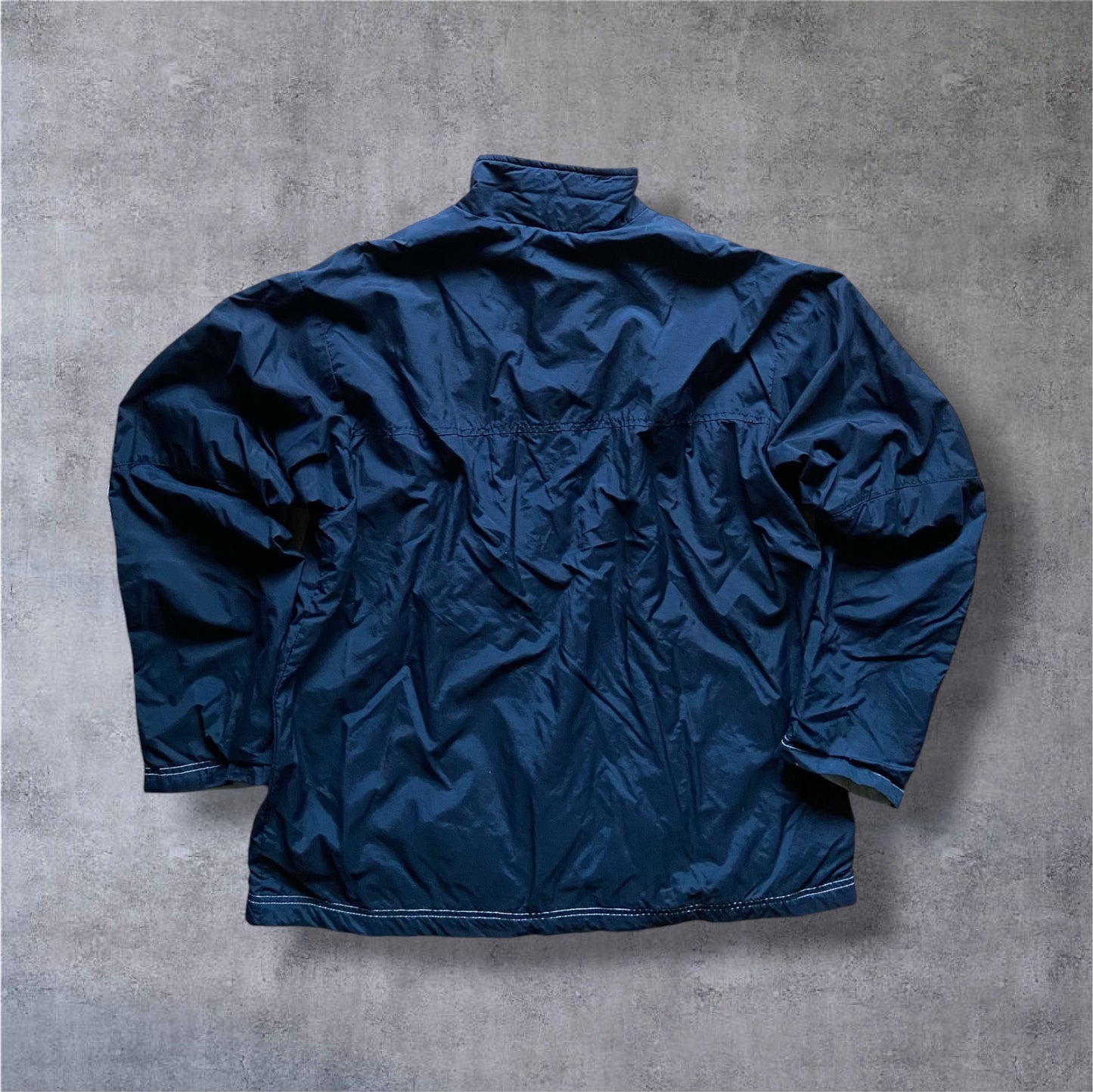 VINTAGE Nike 2000s Silver Tag Tracksuit – Creme/Navy – Gr. XL