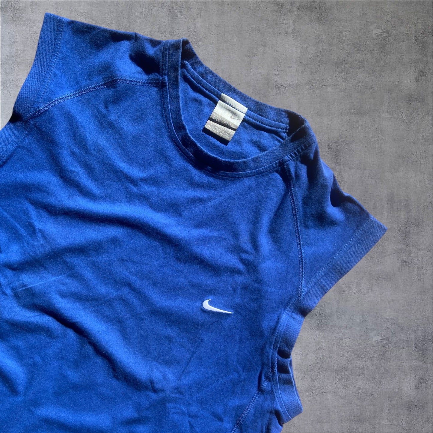 VINTAGE Nike 2000s Silver Tag Tank Top – Dunkelblau – Gr. L