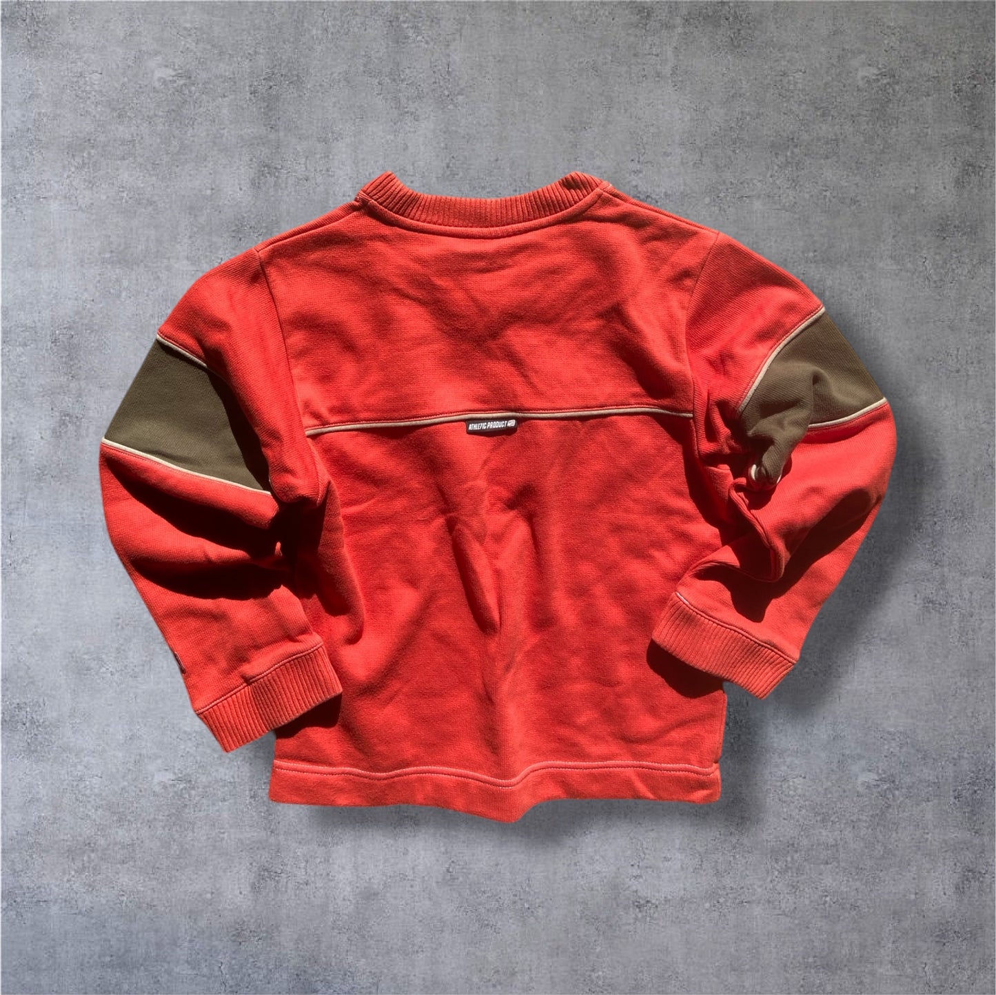 Nike Athletic Crewneck – Red / Brown Accents – Silver Tag – Damen Gr. M